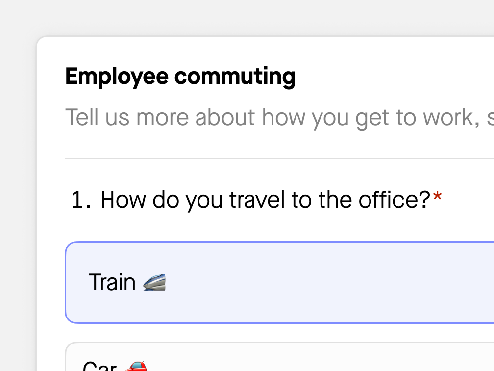 Employee commuting